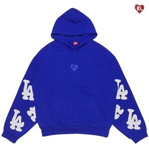 “Not LA Scattered Hoodie” from red letters